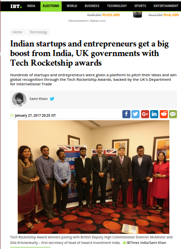 International Business Times - Trip to the UK in 2017 January